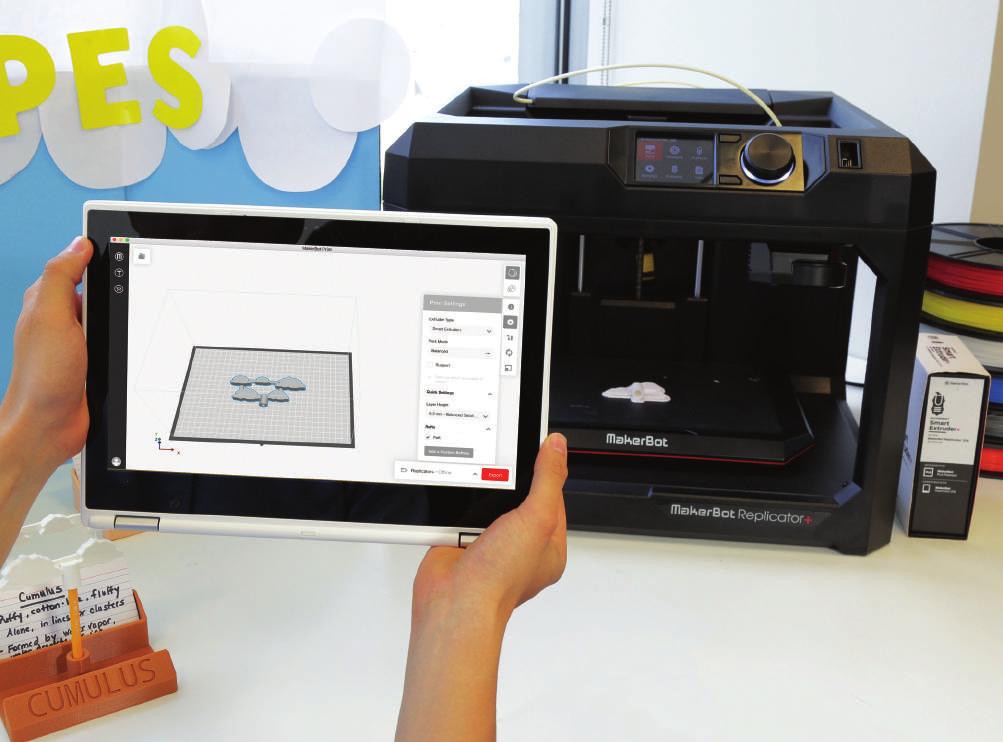 MAKERBOT EDUCATORS GUIDEBOOK PROJECT 01: CLOUD TYPES AND DISPLAY STANDS STEP 07: PRINT Now it s time to export the model so you can print it. A. Click export in the upper right side of the Tinkercad software window.