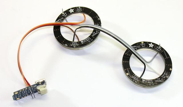 If using the bring your own goggles method, things may be a lot more complex for example, these goggles have wires passing in and out through side perforations, so it s not possible to build