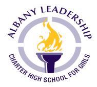 Albany Leadership Oxford Button Down Blouses Freshman-purple Sophmore-lavendar Junior-white Senior-black XS-XL 2X-6X (embroidered) (short+long sleeve) $21.99 $26.