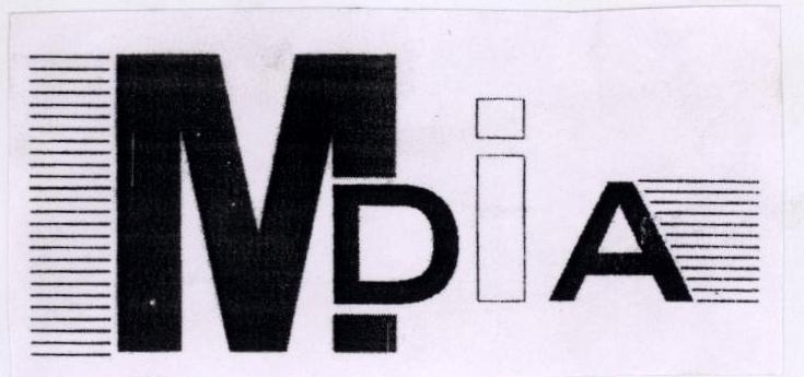 1821046 22/05/2009 MDIA INTERNATIONAL trading as MDIA INTERNATIONAL SHOP NO 4, GROUND FLOOR, MURLIDHAR TEMPLE, BUILDING 125, CADELL ROAD, MAHIM (W) MUMBAI 400016