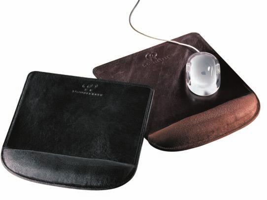 This quality leather mousepad is beautifully crafted in either Black or Dark Brown Leather.