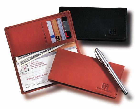 Walker Street Checkbook LG-9013 Supple Calfskin checkbook cover holds currency, deposit slips and receipts as well as your checkbook.