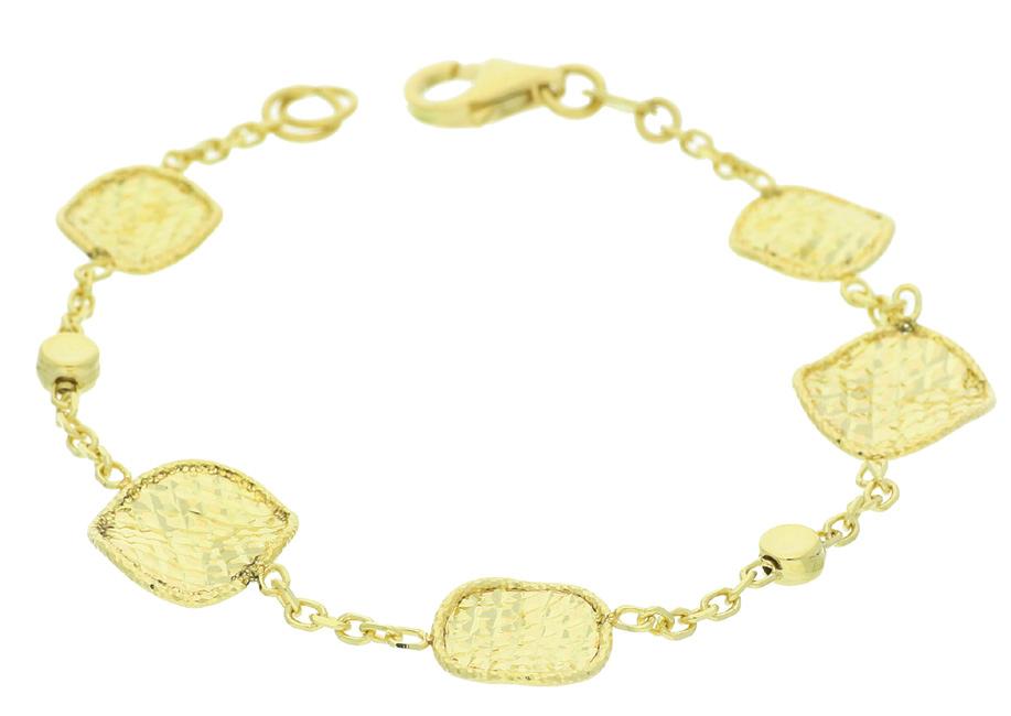 10082811 14ct yellow gold bracelet 395 Crochet