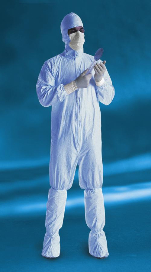 DuPont Tyvek Micro-Clean 2-1-2 Opti-Soft coverall 39231-39233 30/cs 39234-39235 25/cs 39236 29/cs laundered packaged under class 10 SM 2X hood 39217 125/cs soft and comfortable adjustable ties