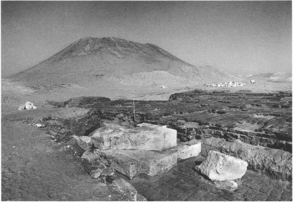 Figure 10. Remains of pyramid 9 at Dahshur with the pyramid of King Senwosret III in the background, seen from the southwest Figure 12.