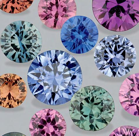 Figure 13. The sapphire production from Madagascar (here, 0.45 1.99 ct, primarily from Ilakaka) is notable for the broad range of colors produced.