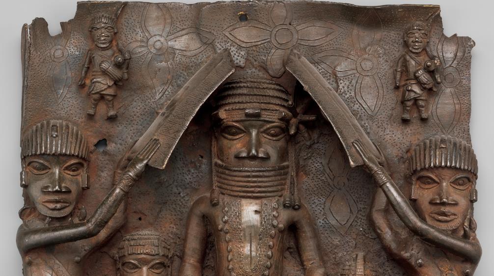 Benin, west of the lower reaches of the Niger River in present -day Nigeria, was likely established in the 13 th century. Kingship was hereditary and considered sacred.