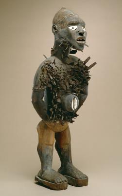 Power figure [Nkisi n kondi] Late 19 th century Wood and metal Kongo peoples