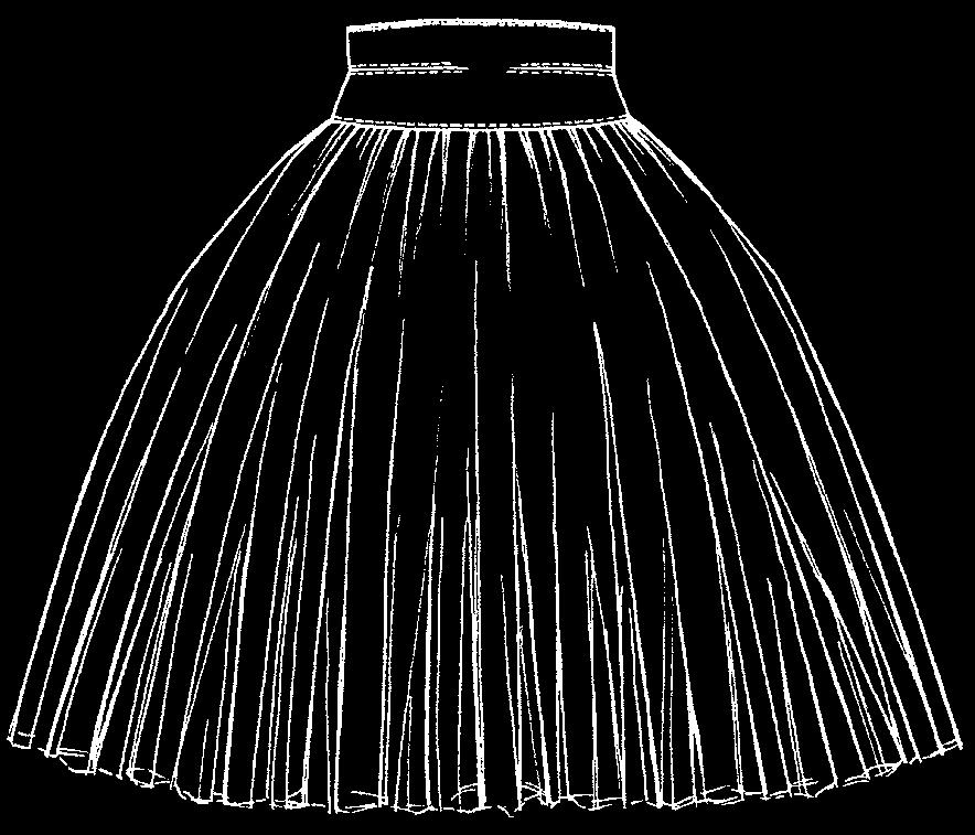 To determine the length for a D version of a skirt, take measurement from waist to desired length and deduct 2 The Waist version has a W after the style number such as 628W and the tutu layers begin