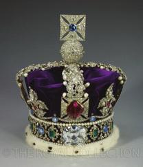 Imperial State crown The Imperial State crown is worn by the Queen at each State Opening of Parliament.