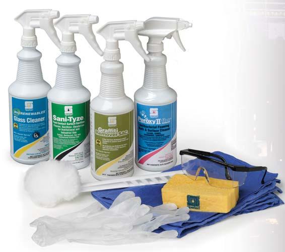Add economies to your cleaning procedures and product usage no mixing means less spills, waste and training time.