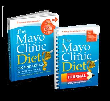 This 224-page guide will help you plan, track and review your progress over 10 weeks as you follow The Mayo Clinic Diet. MC8064-01 $16.