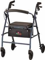 All walkers in the Zoom series include a pouch to provide more privacy and allow users to quickly fold the walker for storage or transport.