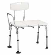 95 Adjustable Shower Stool Great for use in small areas Height adjustment 13.5" - 20.5" Seat dimensions 13" x 13" Overall dimensions 14.