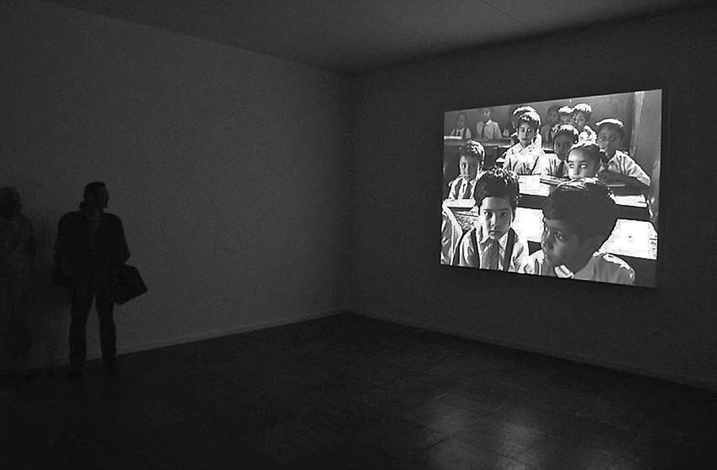 _School, 1999-2001 _School, video installation 1999-2001 on modified screen video 49th installation Venice Biennale, on modified 2001