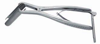 length 22 cm 28163 BSM Speculum, blade length 6 cm, diameter 11 mm in closed position, distension width 19 mm, with ratchet between the