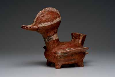 Nayarit Duck Vessel Nayarit, Mexico. Ca. 100 B.C. - 250 A.D. 7-1/2 H. x 10 L. Ex.