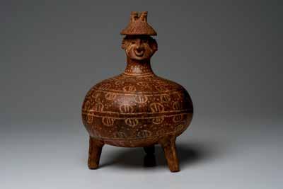 Chupicuaro Striped Bowl Chupicuaro, Mexico. Ca. 400-100 B.C. 5-1/4 H. x 7 W. Private NYC collection. Ex.