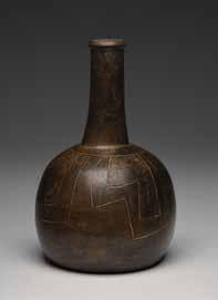 $400-$800 Closing: Wednesday, December 13th, 1:48 P.M. 567. Chavin Decorated Bottle Ca. 1000-400 B.C. 8-1/2 H. Ex.