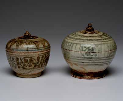 596. Thai Lidded Rice Bowls (2) Thailand. Ca. 14th-17th century A.D.