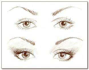 First eyeliner should be applied to make a thin layer around the outer corner of eyes along the upper eyelashes.
