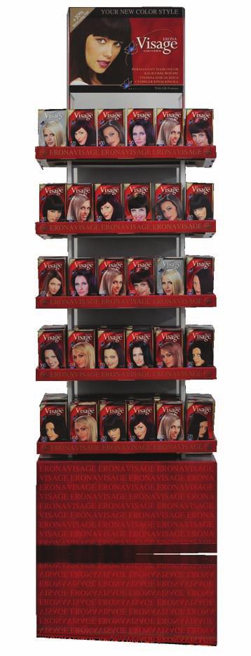 erona visage hair fashion hair color kit Formulation 1:1