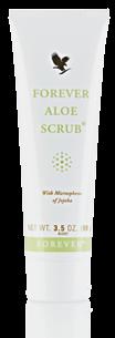 238 234 Aloe Scrub Unlike some scrubs that use sharp, harsh ingredients like crushed nuts, fruit pits or plastic microbeads we use microspheres of jojoba which roll over your skin gently.