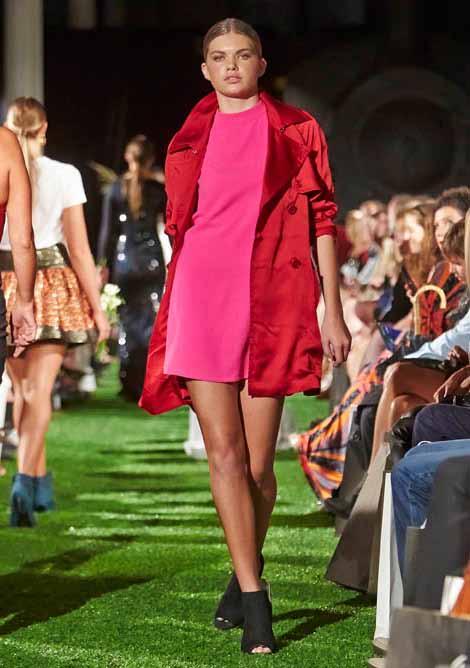 LOOK #19 Paint it Red dress,