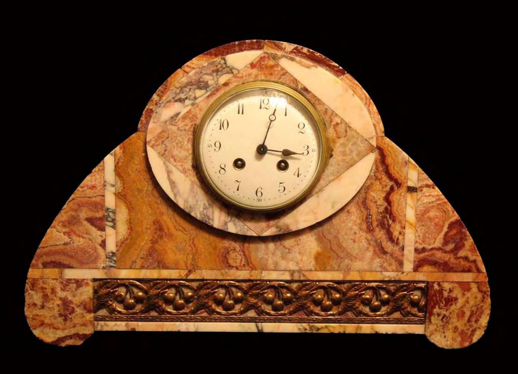 Another Great Find, A Stunning Art Deco Rose Marble Mantel Clock, Direct From Paris, The Birth place of Art Deco, Traditional Art Deco Elegance, Craftsmanship and Quality and in