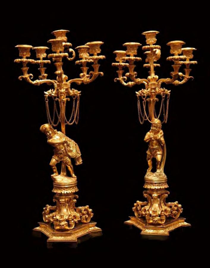 Another Super Discovery!! An Amazing Set of 19th Century, Gold Plated Bronze Candelabra, Museum Quality, Absolutely Stunning.