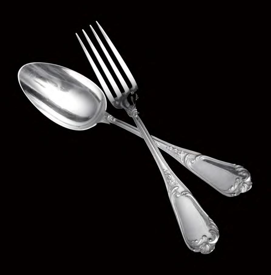 Direct From Paris, A Magnificent 197 Piece, 19th Century, Louis XVI Model, Sterling Silver Flatware Set with 8 Serving Pieces and 10