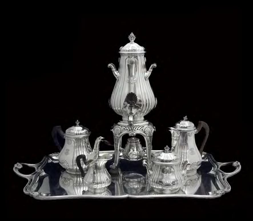 The Great Gatsby - Another Spectacular Find, A Stunning, Original Art Deco, Privately Commissioned 4 Piece Sterling Silver Tea