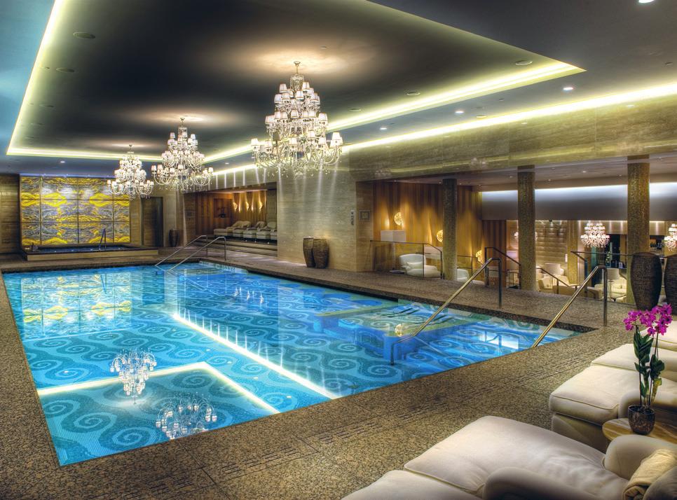 Krytý bazén s hydromasážou (16 x 7 x 1,2 m) Ochladzovací bazén Indoor Pool with hydro massage (16 x 7 x 1.