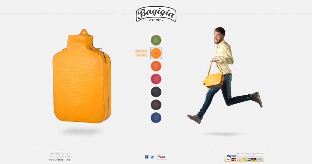 Figure 3. Bagigia brand launched fashion handbag products in the conceptual design of hot water bottle.