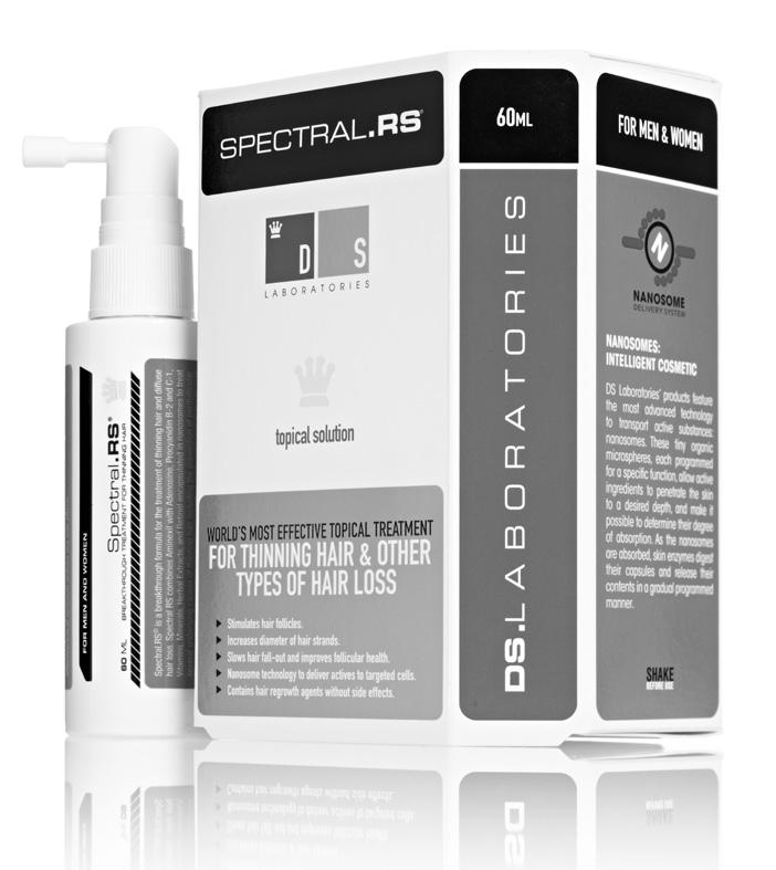 Spectral.RS. The most advanced minoxidil-free leave-in treatment, Spectral.RS delivers astonishing hair-growth results.