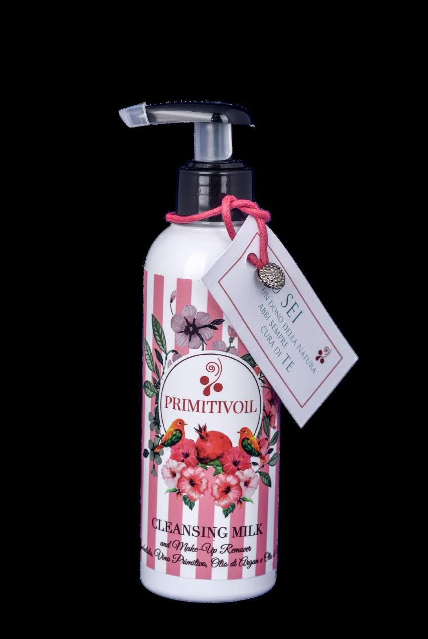 Cleansing Milk A creamy milk cleanser and make-up remover enriched with Sweet Almond Oil. This non-drying formula removes impurities and leaves skin soothed, toned and amazingly scented.
