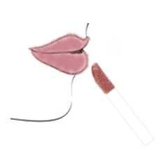 Use a brush to create a slightly blurred line towards the middle of the mouth to prevent the lipstick and lip gloss from running.