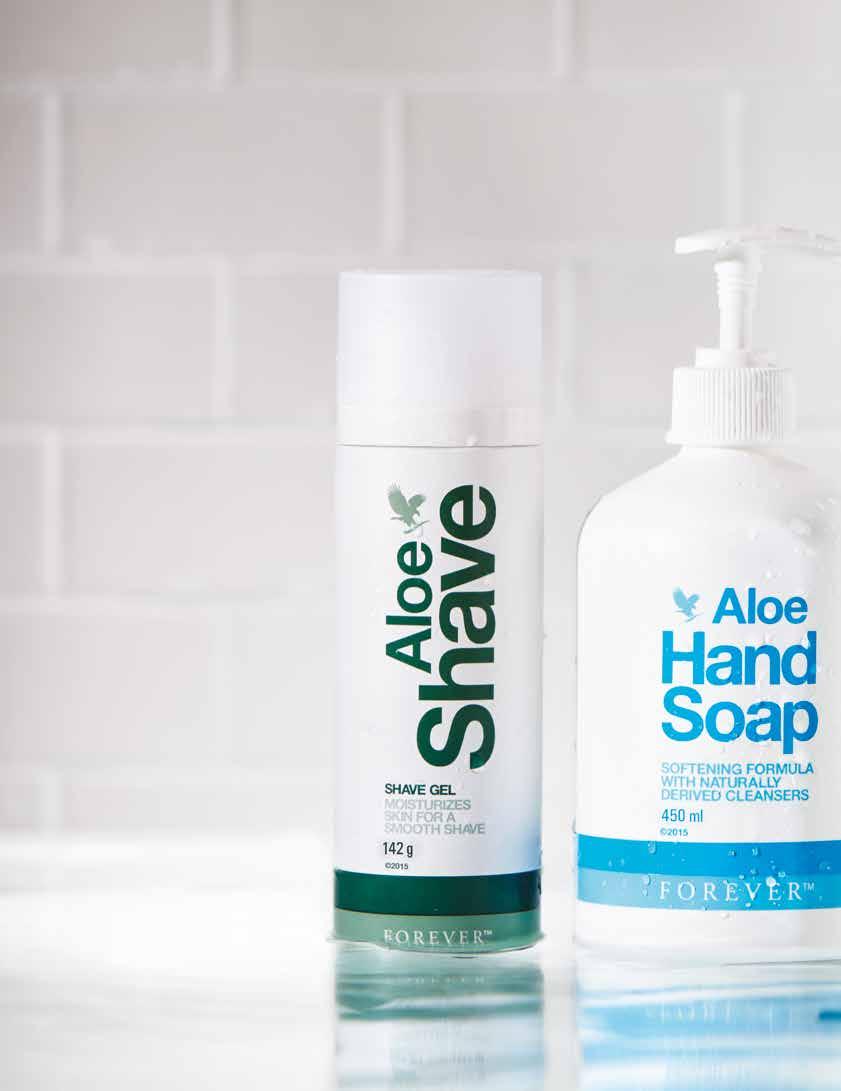 Personal Care Aloe Shave (Gel) A luxurious foaming gel turns the ordinary, daily chore of shaving into a pampering experience.