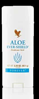 Aloe Ever-Shield Made without the harmful antiperspirant aluminum salts found in many other deodorants, this underarm protection glides on smoothly.
