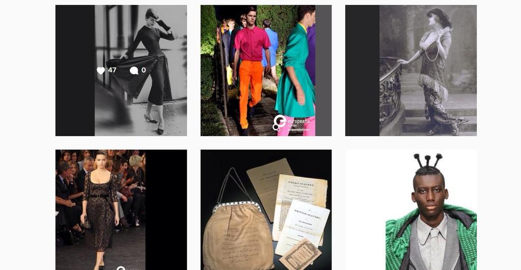 Europeana Fashion since July 2015 is on Instagram with