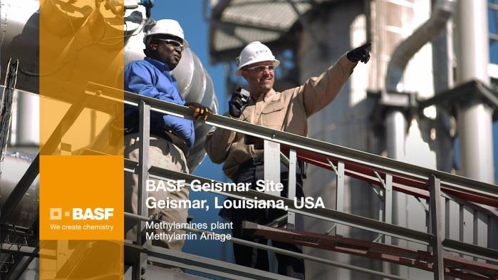 BASF Geismar Verbund Site Geismar, Louisiana, USA Geismar, Louisiana, is BASF s largest manufacturing site in North America.