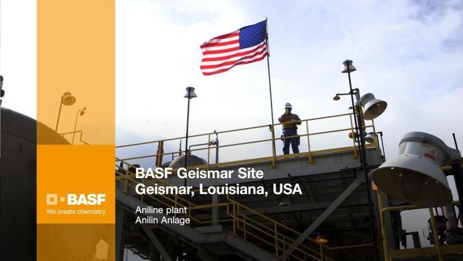 BASF is a leading supplier of basic products for polyurethanes and operates TDI plants in Geismar, Louisiana; Yeosu, Korea; Caojing, China; Schwarzheide, Germany; and as of 2014 in Ludwigshafen,