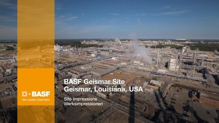 (05) Site impressions BASF Geismar Verbund Site 10/20/2013; 09:58; A1/A2: Atmo; FullHD BASF is building a world scale production plant for formic acid at its integrated Verbund site in Geismar,