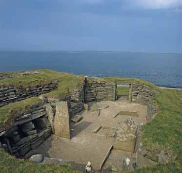 28. Neolithic settlement at Knap of Howar, Papa Westray Crown Copyright reproduced courtesy of Historic Scotland.