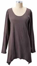 1559 Long Sleeve Handkerchief Tunic Top Our tunic styled handkerchief top with godet side pockets. Perfect with our leggings!