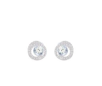 / rhodium-plated 45 cm / 17 5 / 8 in FREE PIERCED EARRINGS 5217718-1 Color: crystal white pearl/crystal / rhodium-plated 2.