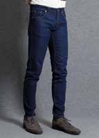 52-2 - 54-2 - 56-1 ONE COLOR Colours: NAVY BLUE - LEAD - DARK BROWN - SAGE GREEN - BEIGE BEIGE BORIS Jeans 5 tasche vestibilità slim, lavaggio sundblust, altà qualità 5 Pocket denim slim fit,