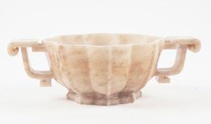 1139 ASIA Two-handles natural stone cup. H: 6.5cm - 2.