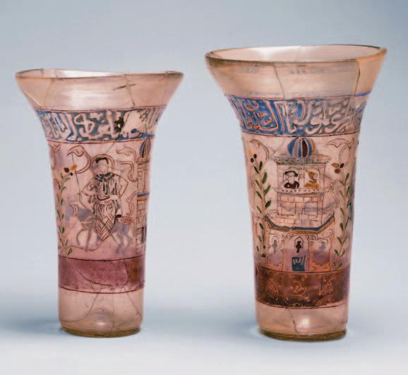 26 The Aldrevandin Beaker Venice, late 13th early 14th century Height 13