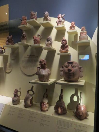 Many of the Moche ceramic vessels from the Field Museum have been loaned to